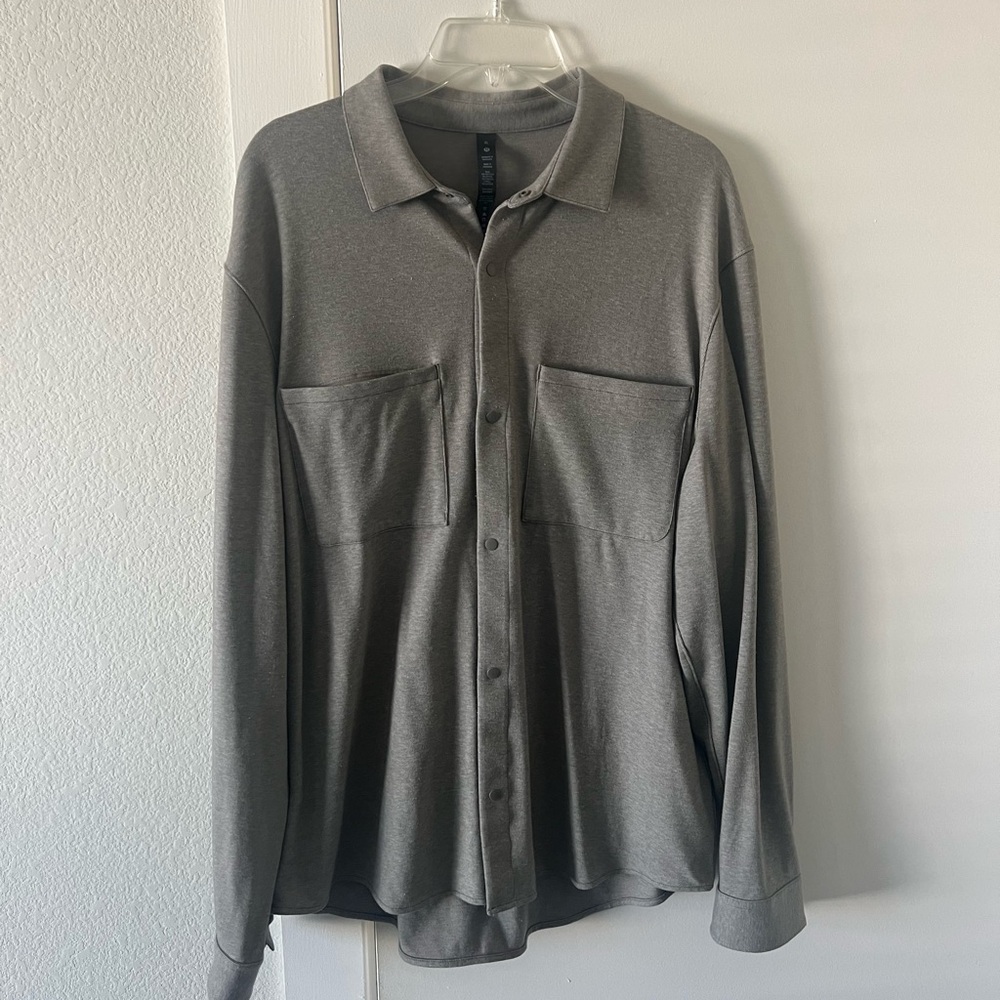 Lululemon Soft Knit Overshirt Carbon Dust XL